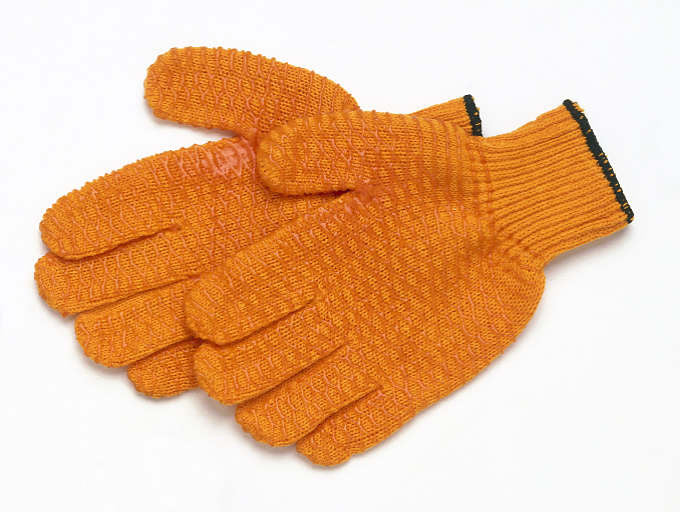 Orange No-Slip Snot Gloves